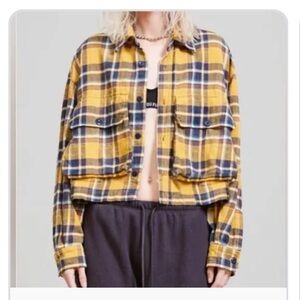 R13 2021 Plaid Button-Up Work Shirt Size XS